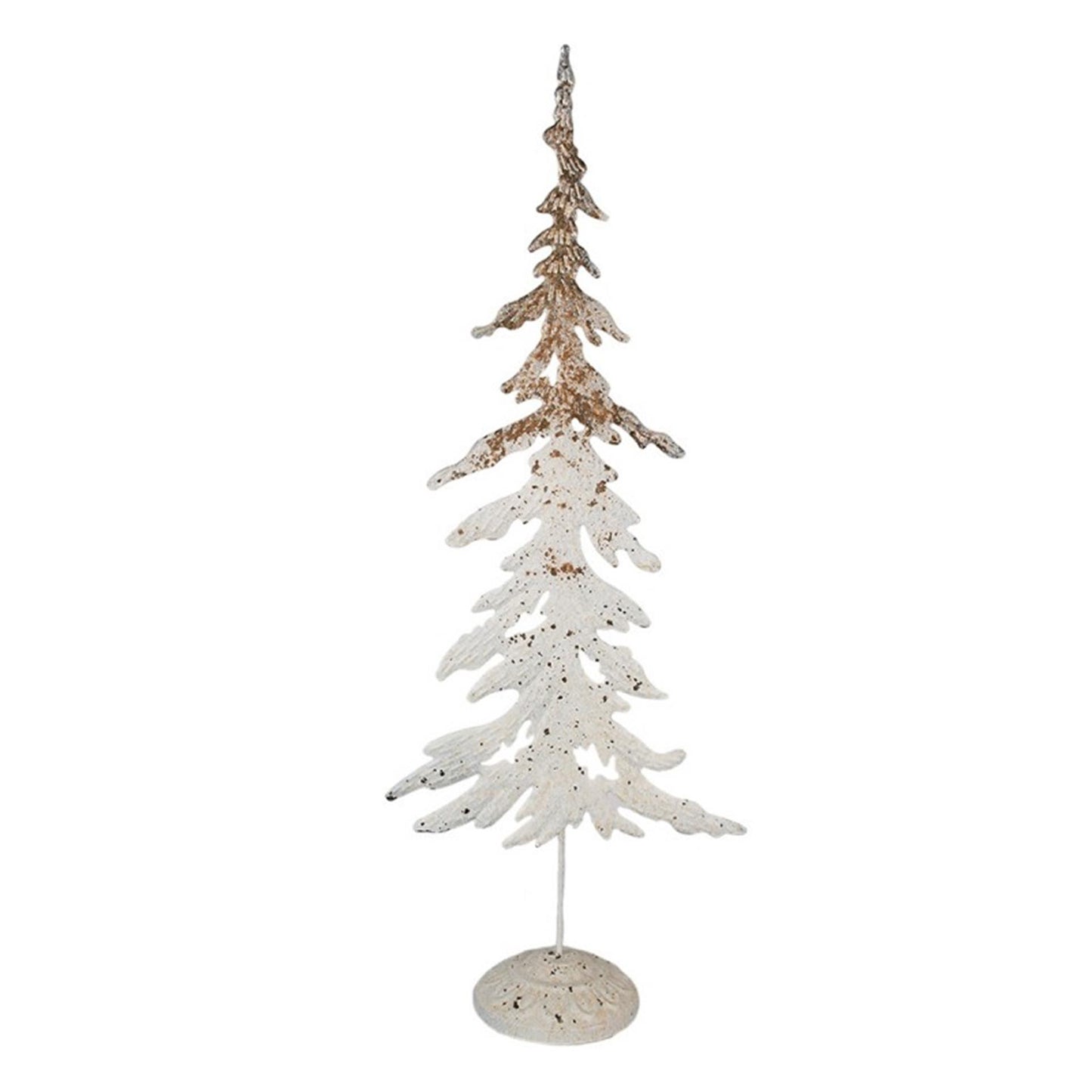 Clayre eef decoratie beeld kerstboom metaal 16x11x45cm