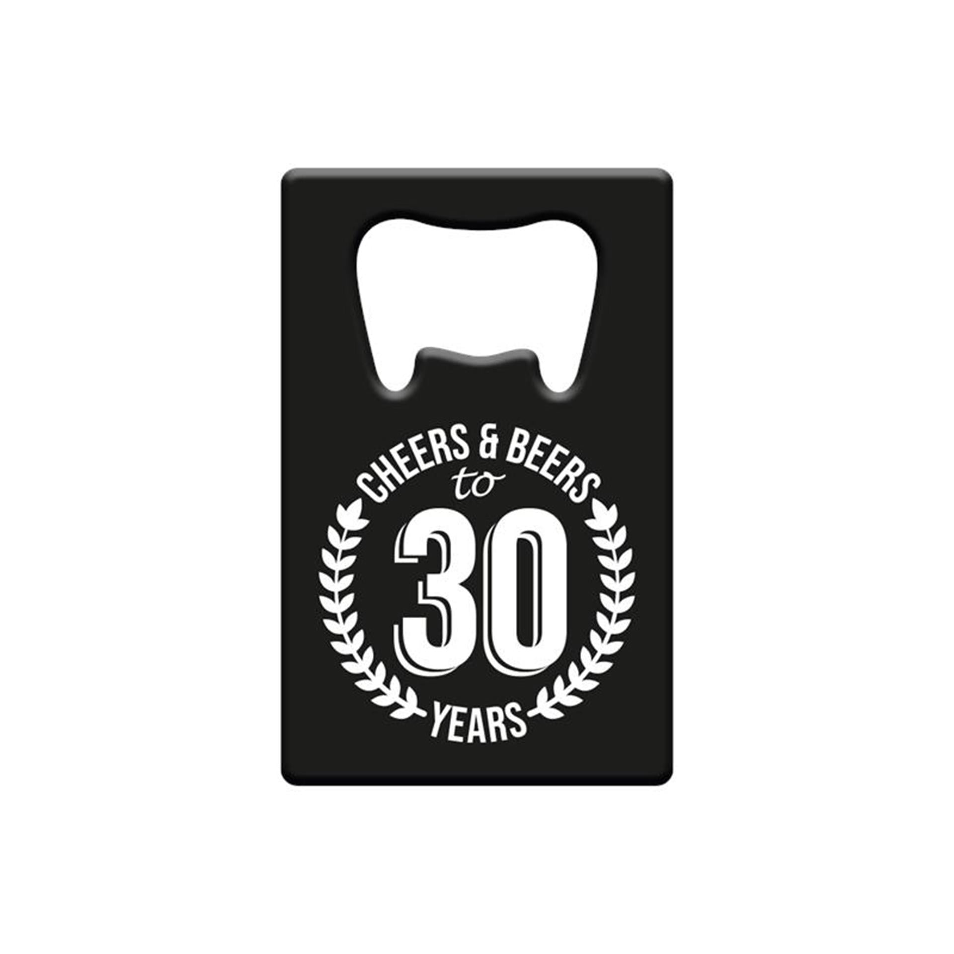Paperdreams flesopener metaal - 30 jaar