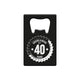 Paperdreams flesopener metaal - 40 jaar