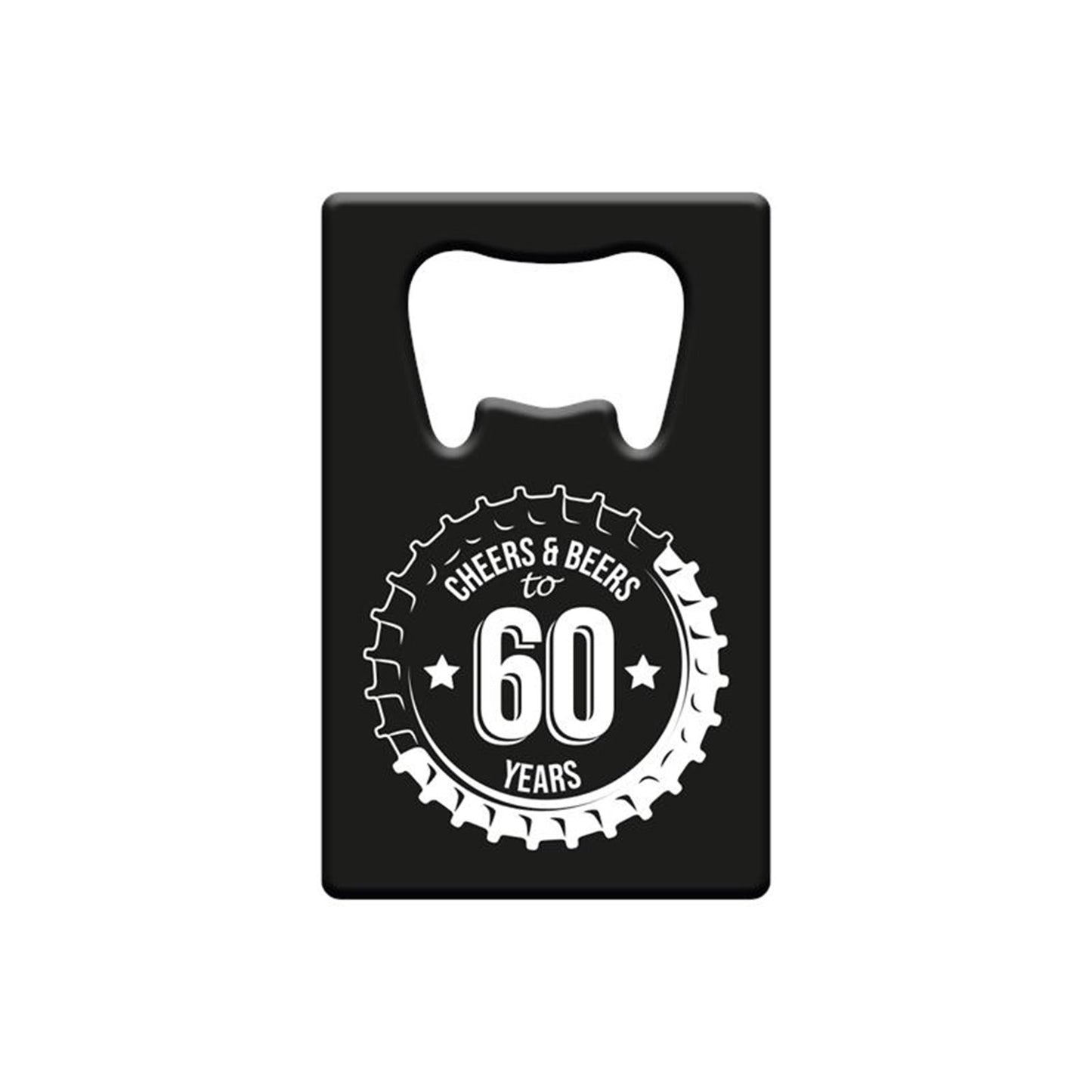 Paperdreams flesopener metaal - 60 jaar