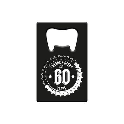 Paperdreams flesopener metaal - 60 jaar