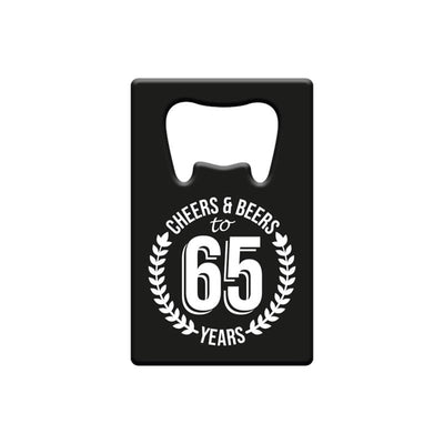 Paperdreams flesopener metaal - 65 jaar