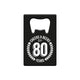 Paperdreams flesopener metaal - 80 jaar