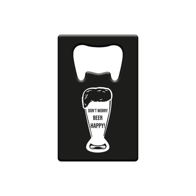 Paperdreams flesopener metaal - don't worry beer happy