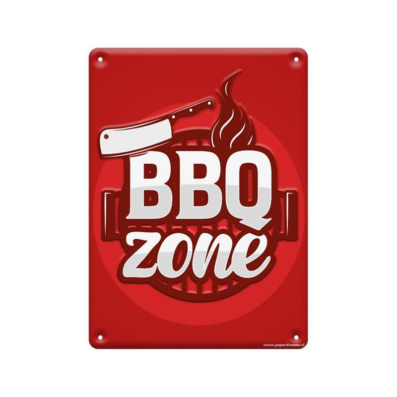 Paperdreams tekstbord metaal - bbq zone