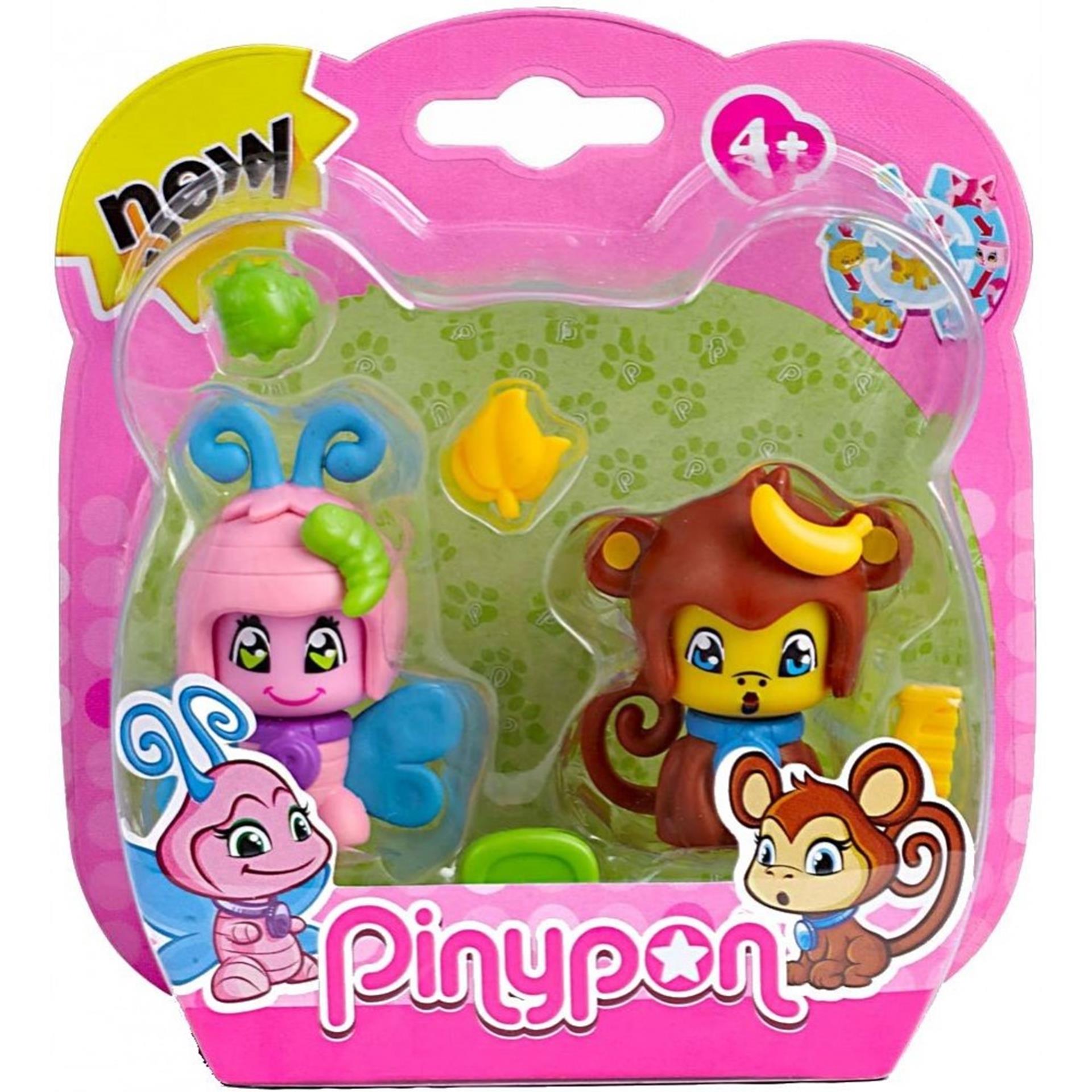 Pinypon huisdier 4,5cm 2-pack met accessoires