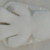 Snuggle bunny wit met witte oren. 26 cm