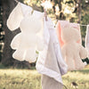 Snuggle bunny beige met roze oren. 26 cm