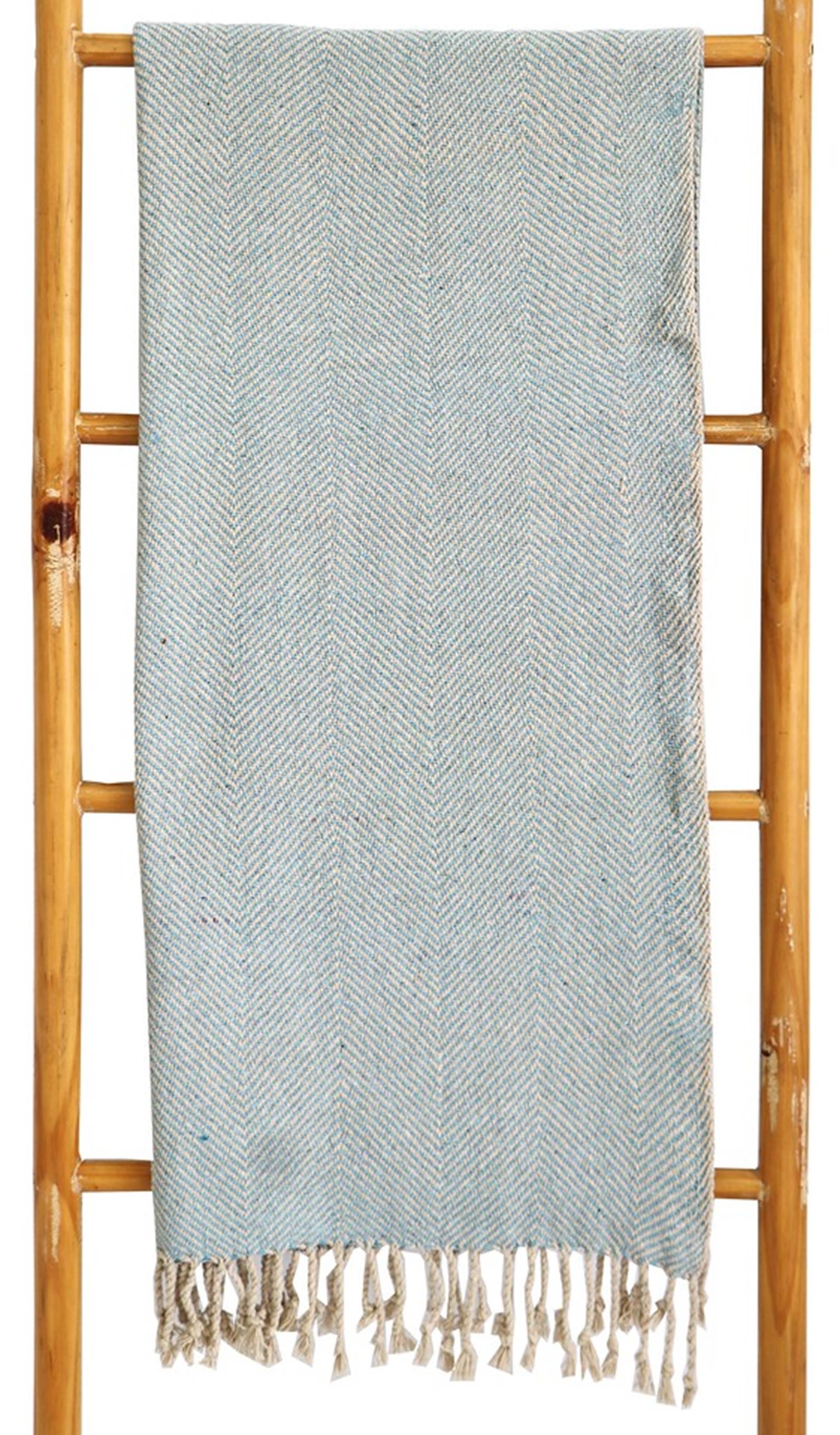 House of nature plaid mansay recycled cotton 150x125cm