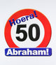 Paperdreams huldeschild verkeersbord- 50 jaar abraham