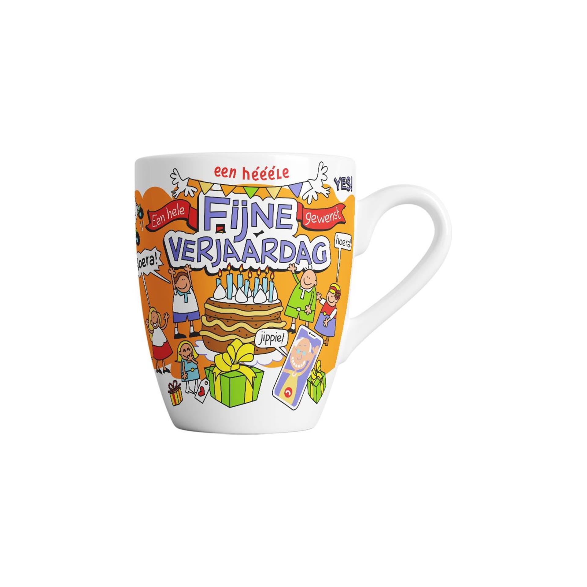 Paperdreams cartoonmok - fijne verjaardag - keramiek 440ml