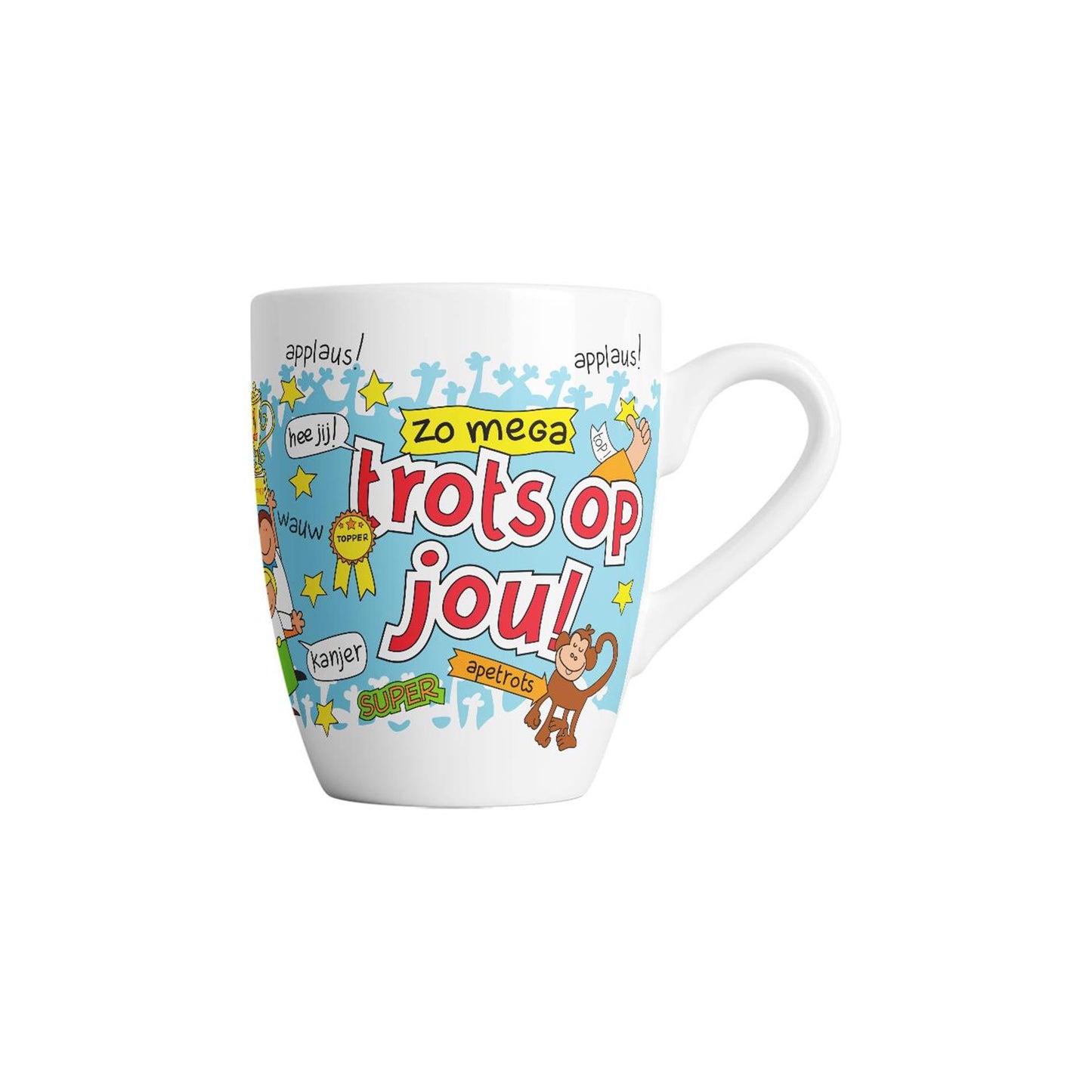 Paperdreams cartoonmok - trots op jou - keramiek 440ml
