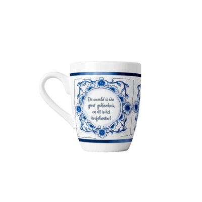 Paperdreams delfts blauwe mok gekkenhuis