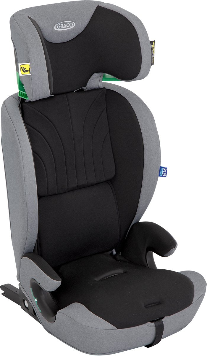 Graco energi i-size r129 - meteor - autostoel met isofix en top tether - van 76 tot 150 cm (ca. 15 maanden tot 12 jaar)