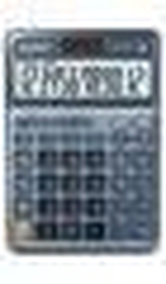 Casio rekenmachine df-120em blauw
