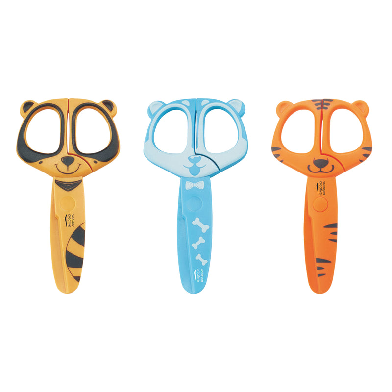 Vaessen creative • kinderscharen set wasbeer hond tijger 3st.