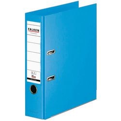 Ordner falken chromocolor a4 80 mm karton, pp (polypropeen) lichtblauw 1 stuk
