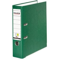 Ordner falken pp-color a4 80 mm groen 2-rings 1 stuk