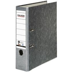 Ordner falken a4 80 mm karton grijs 2-rings 10311975 1 stuk