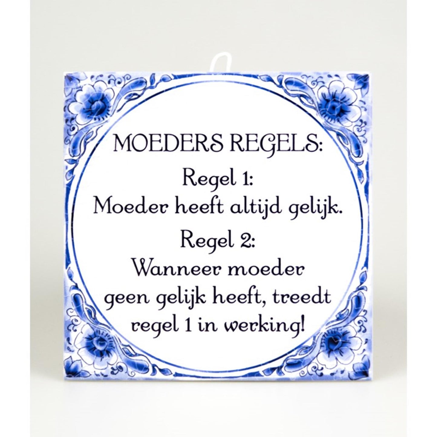 Paperdreams tegel delfts blauw - moeders regels