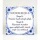 Paperdreams tegel delfts blauw - moeders regels