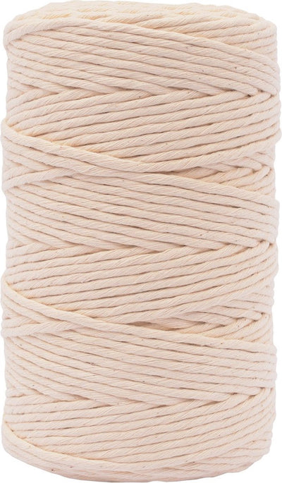 Vaessen creative macrame touw - naturel - 3mmx200m