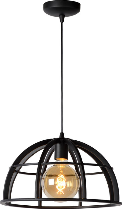 Lucide dikra - hanglamp - ø 40 cm - 1xe27 - zwart