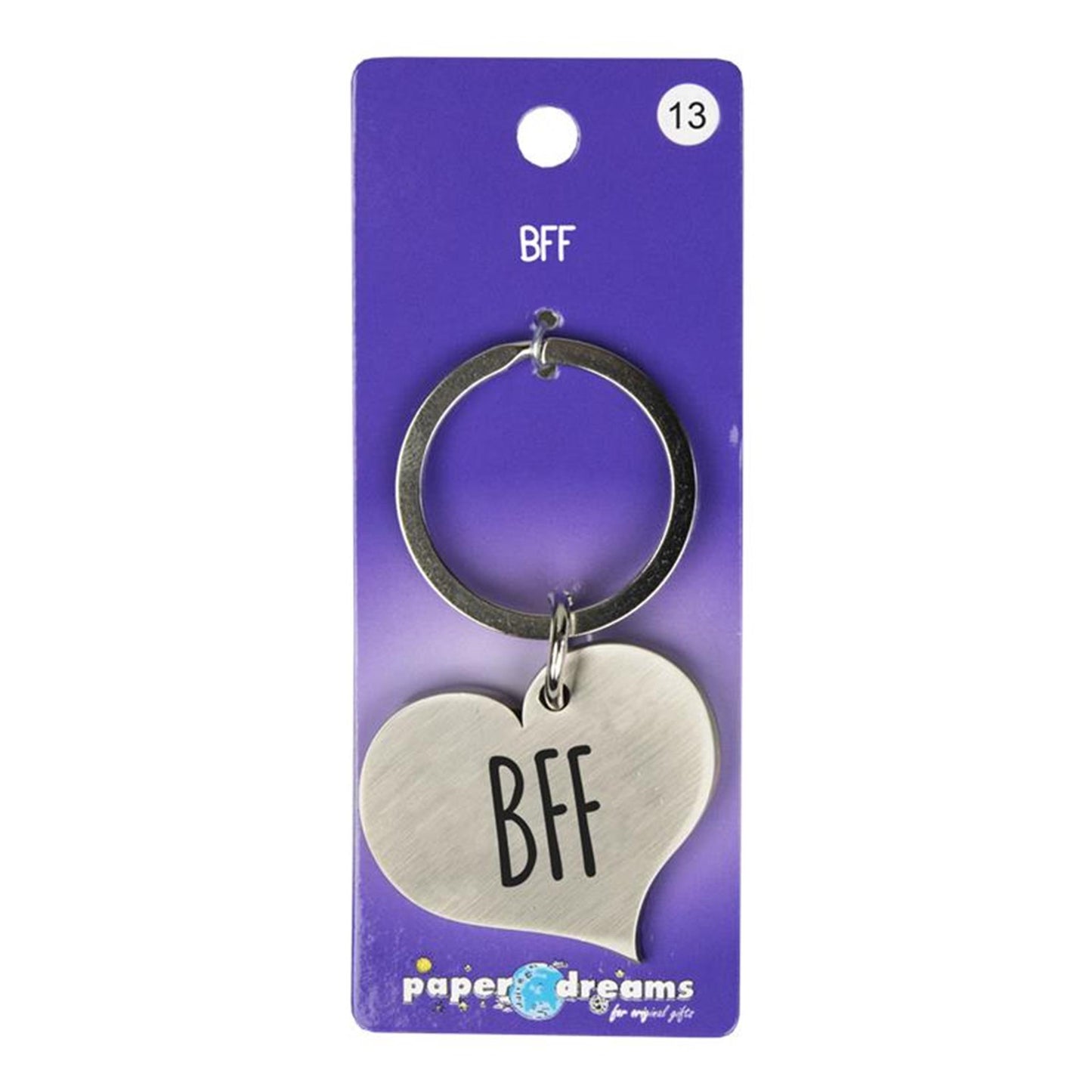Paperdreams hart sleutelhanger - bff hart sleutelhanger - bff