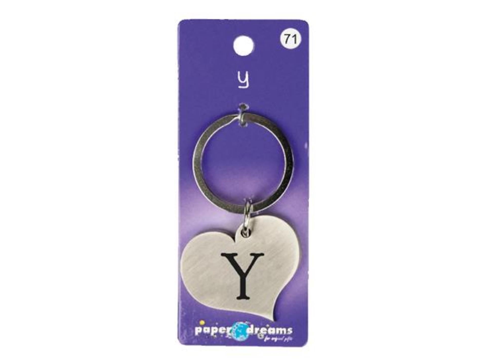 Paperdreams hart sleutelhanger - y hart sleutelhanger - y