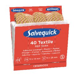Textiel pleister navulling salvequick cederroth 40 stuks