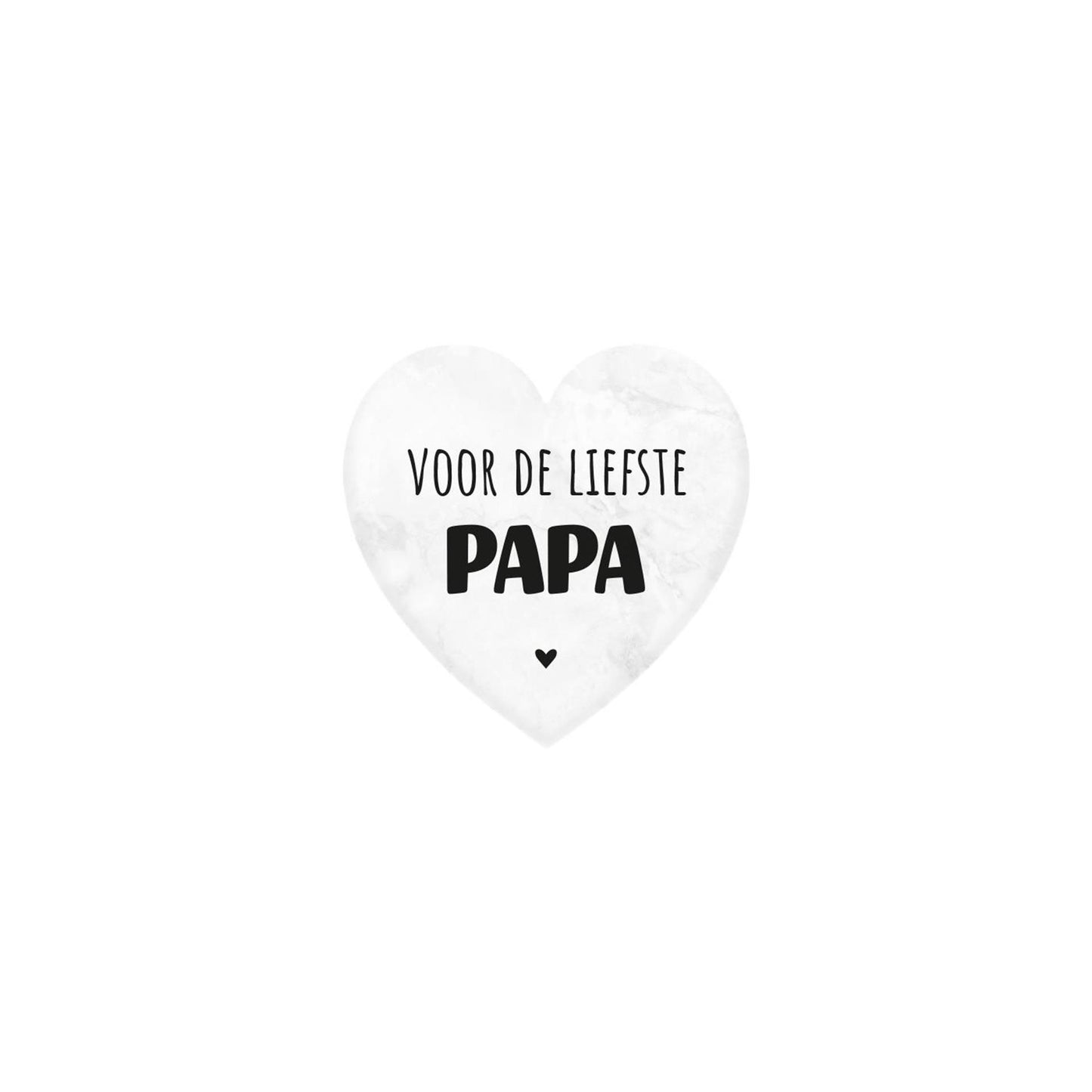 Paperdreams marmeren hartje - papa- 5x5cm