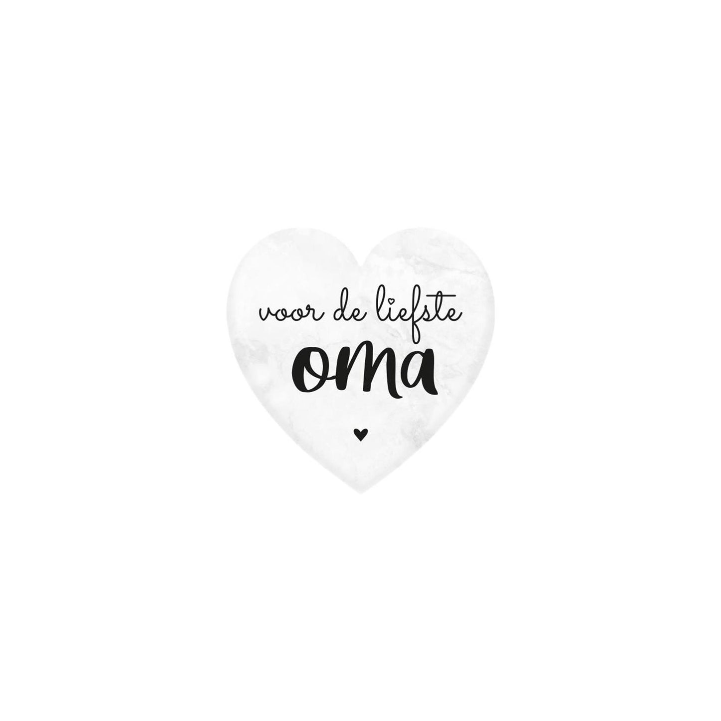 Paperdreams marmeren hartje - oma- 5x5cm