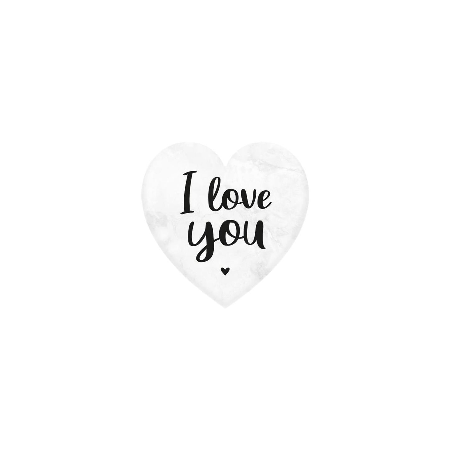Paperdreams marmeren hartje - i love you- 5x5cm