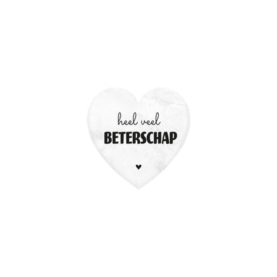 Paperdreams marmeren hartje - beterschap