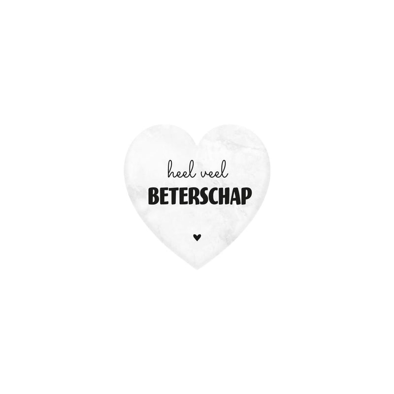 Paperdreams marmeren hartje - beterschap