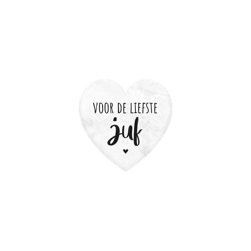 Paperdreams marmeren hartje - juf