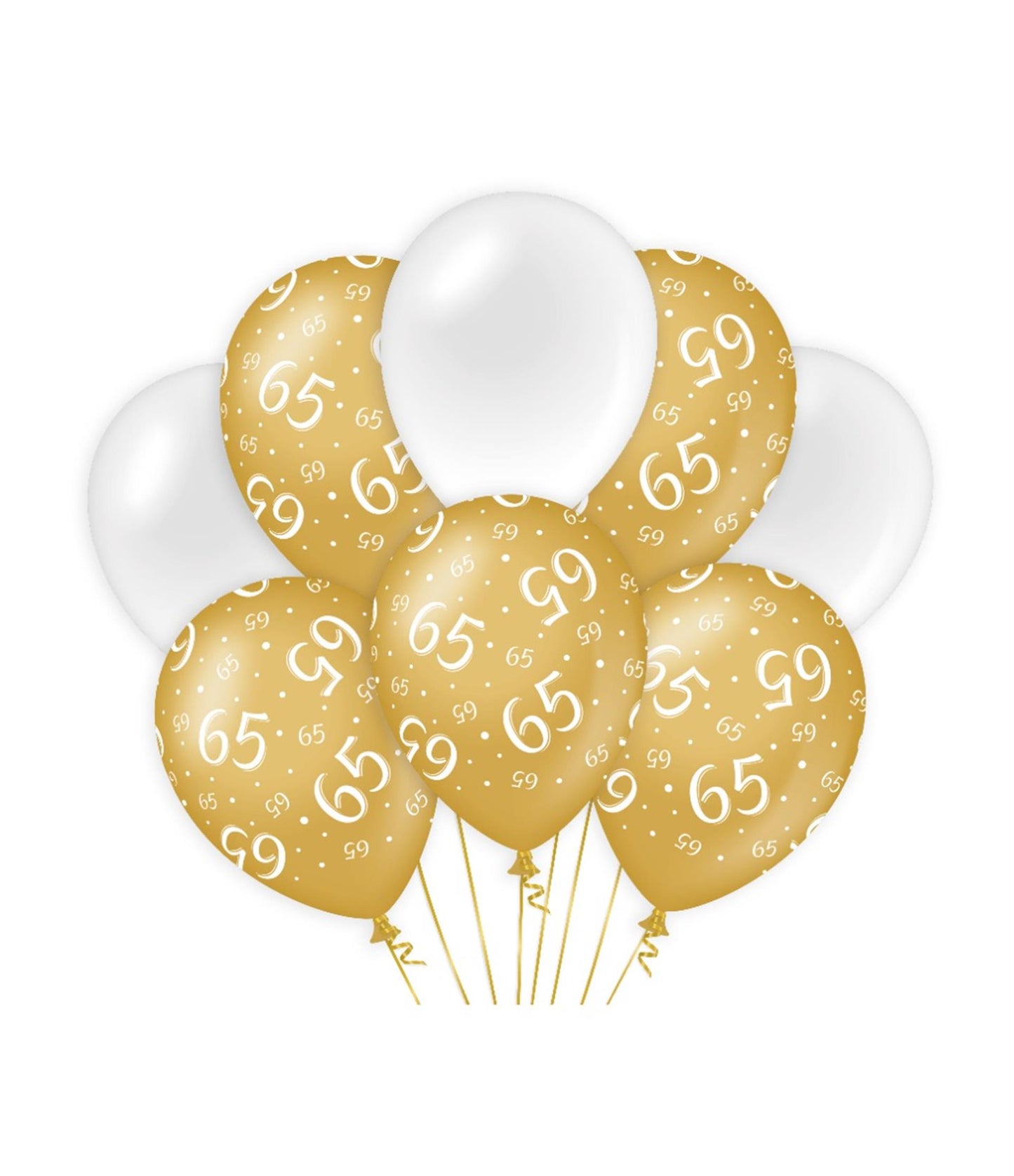 Paperdreams decoratie ballonnen goud wit - 65
