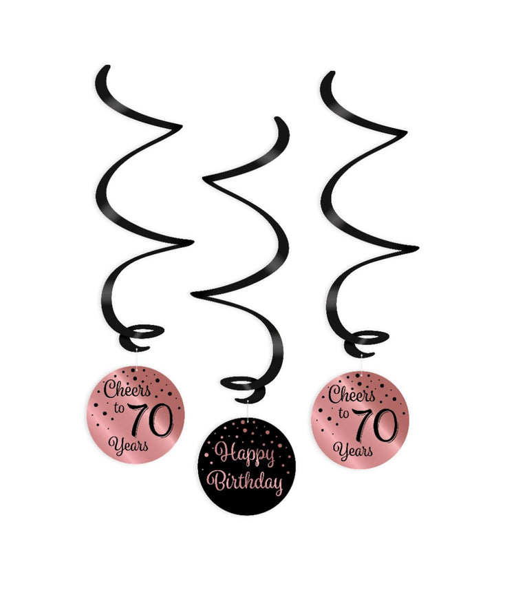Paperdreams swirlslingers roze zwart 70