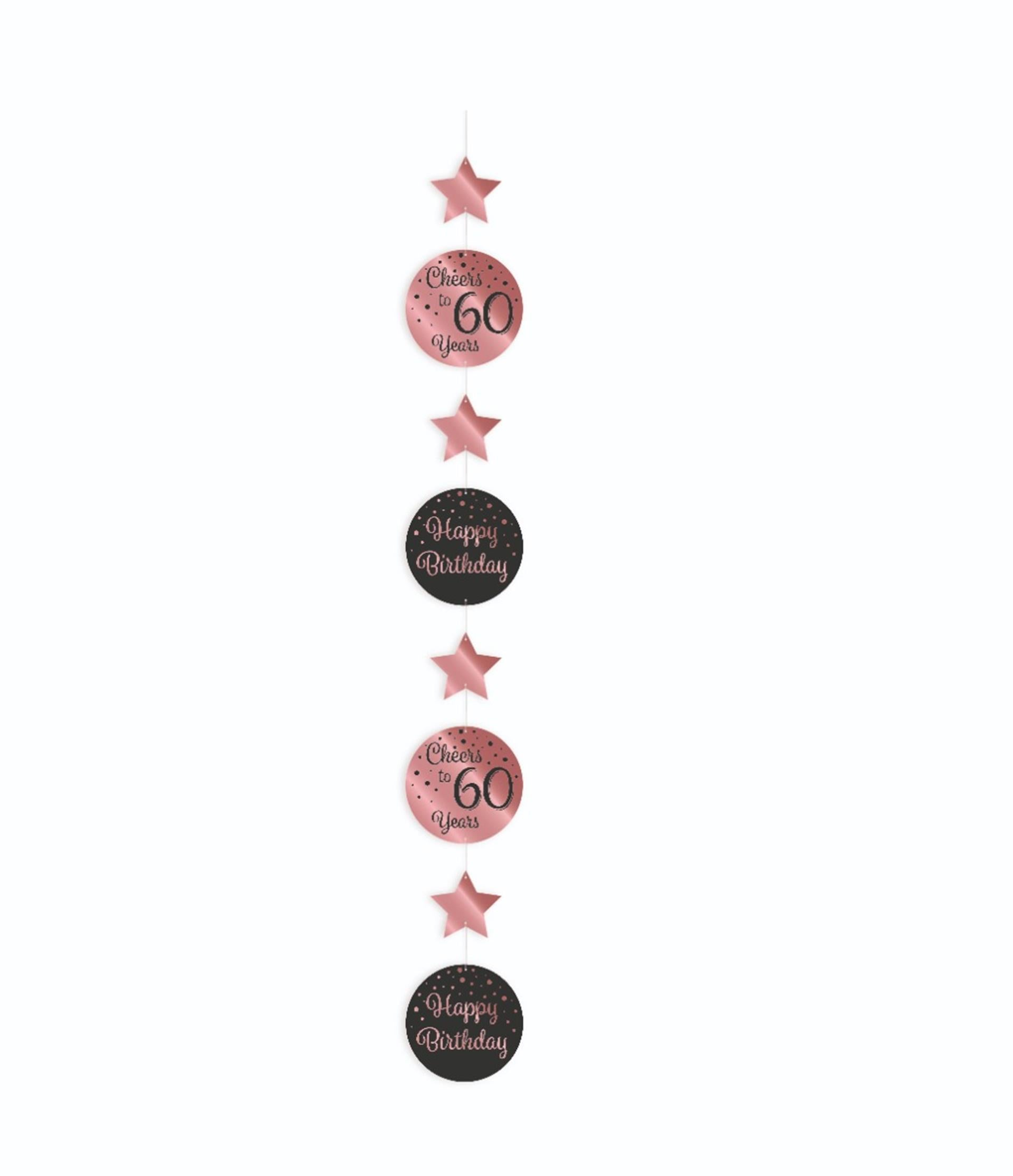 Paperdreams hanging decoration roze zwart - 60