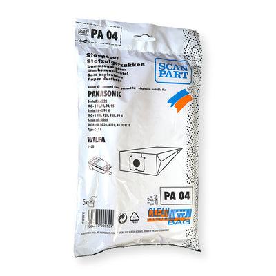 Scanpart pa04 stofzak panasonic 5stuks