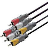 Scanpart aansluitkabel 3tulp(m)-(m) 2.5m - afbeelding 2