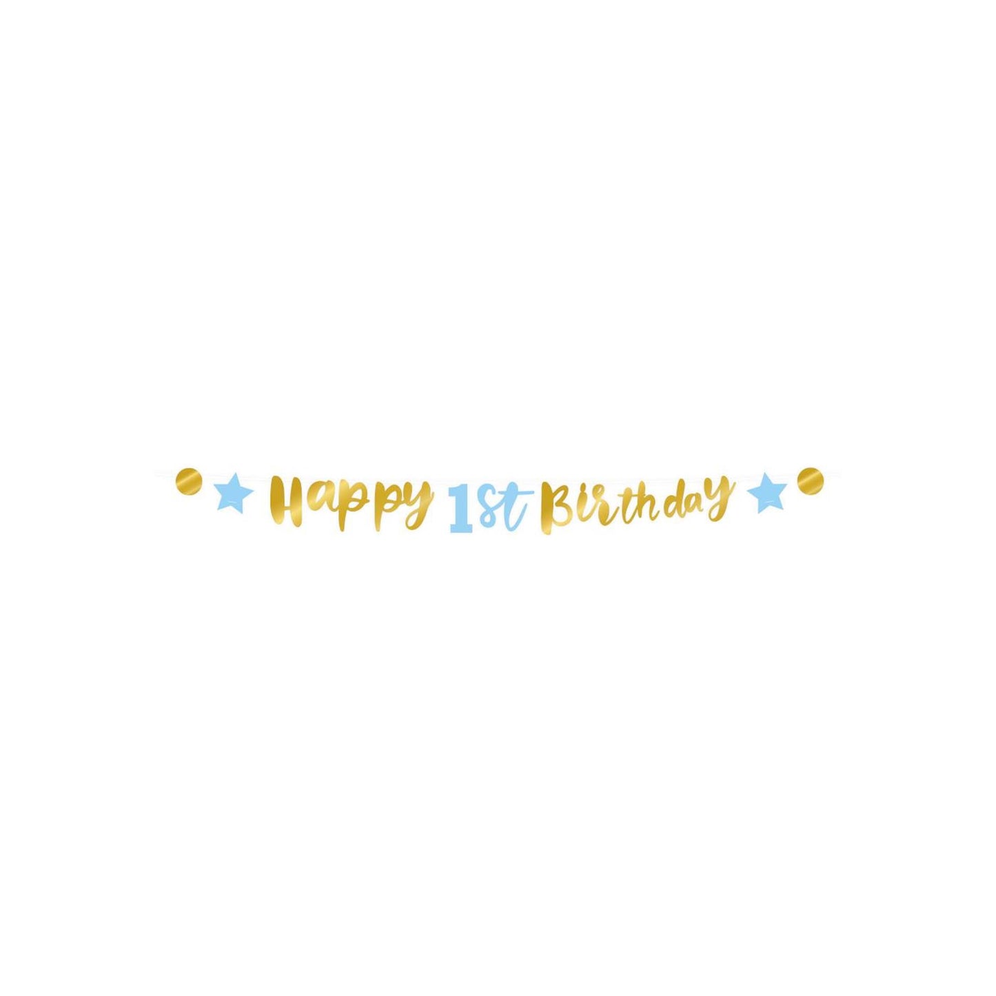 Paperdreams papaerdreams letter banner 'happy 1st birthday' 250cm karton