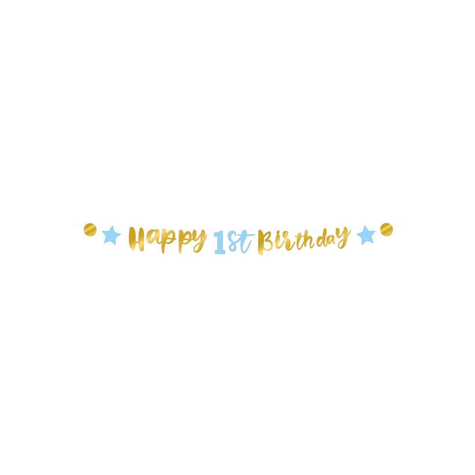 Paperdreams papaerdreams letter banner 'happy 1st birthday' 250cm karton