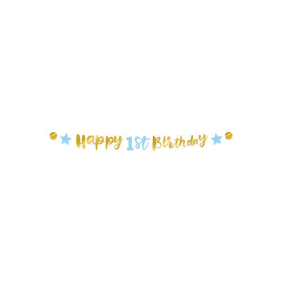 Paperdreams letter banner 'happy 1st birthday'