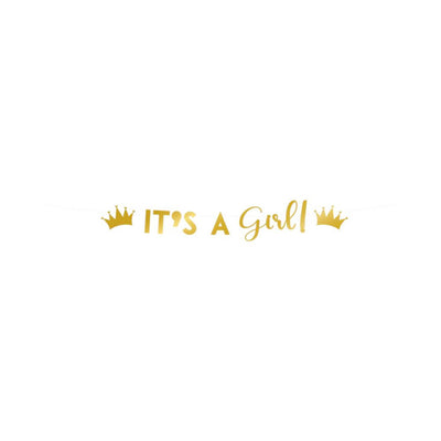 Paperdreams letter banner - it's a girl! 17x250cm