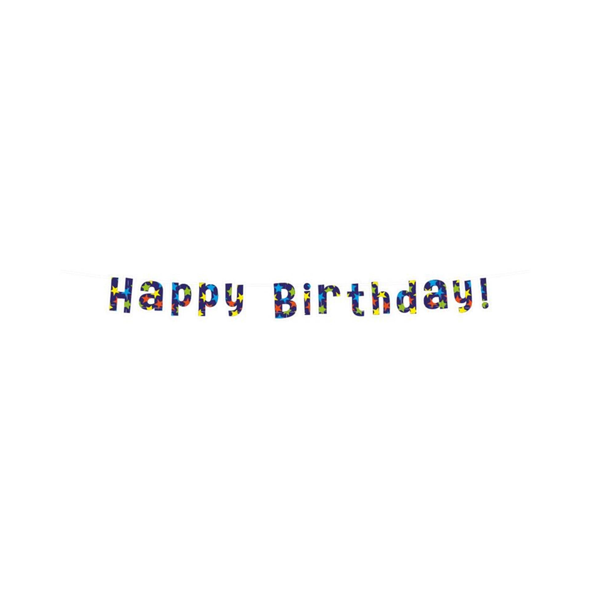 Paperdreams letter banner - happy birthday 17x250cm
