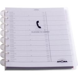 Telefoonregister atoma a41656 a5 54blad gelijnd wit