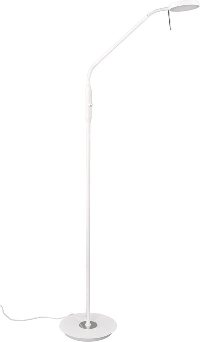 Trio monza vloerlamp - leeslamp - wit mat - flex arm - dimbaar - lichtkleur instelbaar