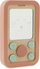 Trixie baby telefoon van hout en silicone - mrs. cat - eerste speelgoed voor baby - kraamcadeau - baby cadeau