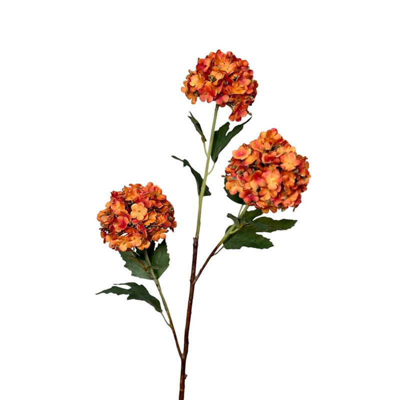 Roberts collection kunstbloem sneeuwbal 90cm oranje